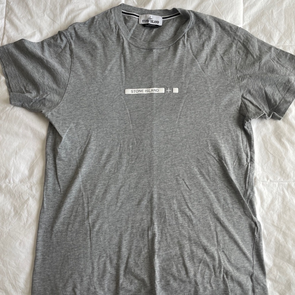 Grey Stone Island T Shirt